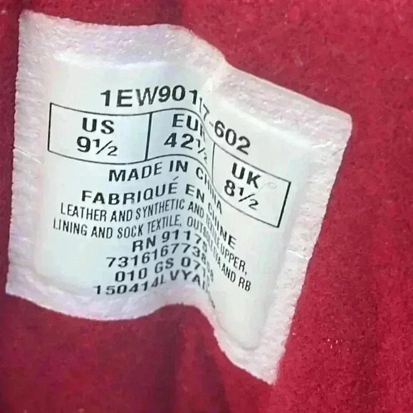 Patrick Ewing red suede high tops. Men’s size 9.5. - Picture 7 of 11